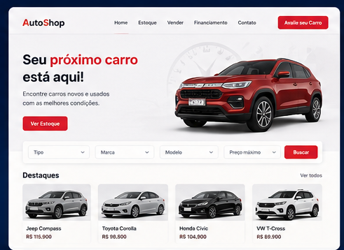 Site de Veículos